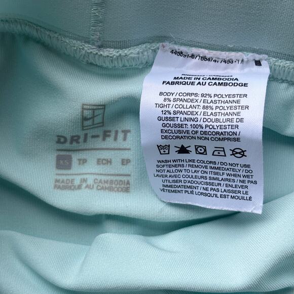 Nike Dri-Fit Court Flouncy Tennis Skirt Skort Women's XS Light Teal Athletic - Picture 4 of 9